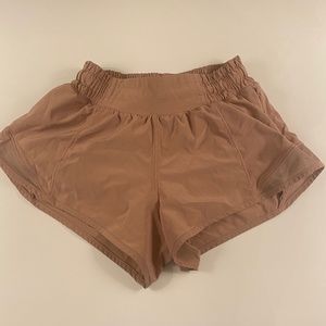 Lululemon blush hotty hot shorts